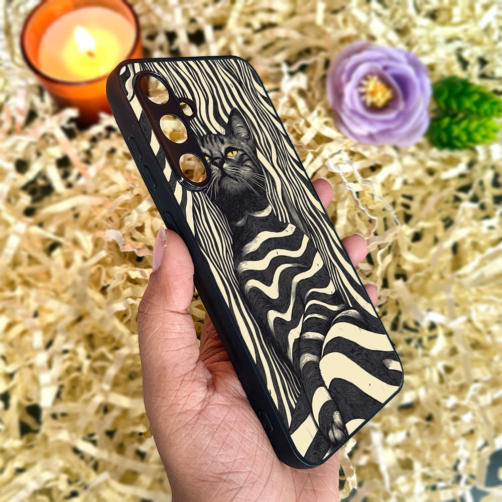 Cosmic Cat Metal Back Case for Samsung Galaxy S23fe 5G