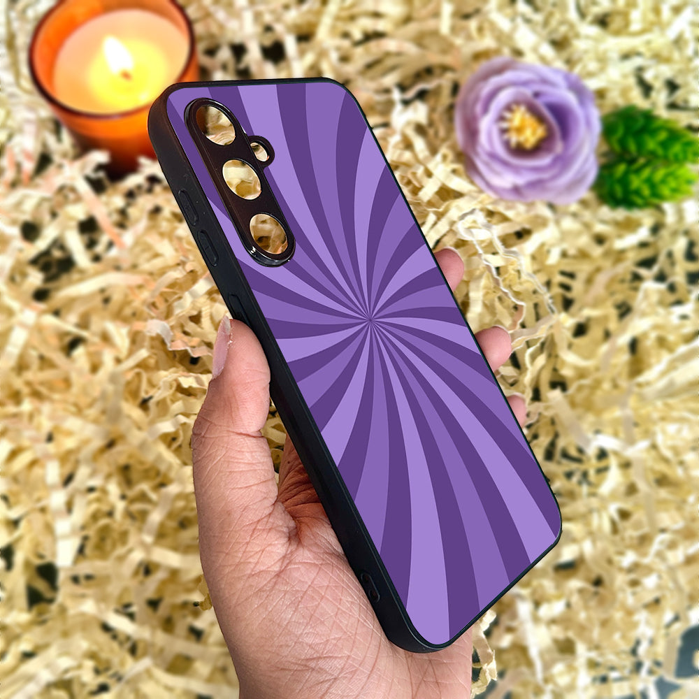 Purple Twist Metal Back Case for Samsung Galaxy S23fe 5G