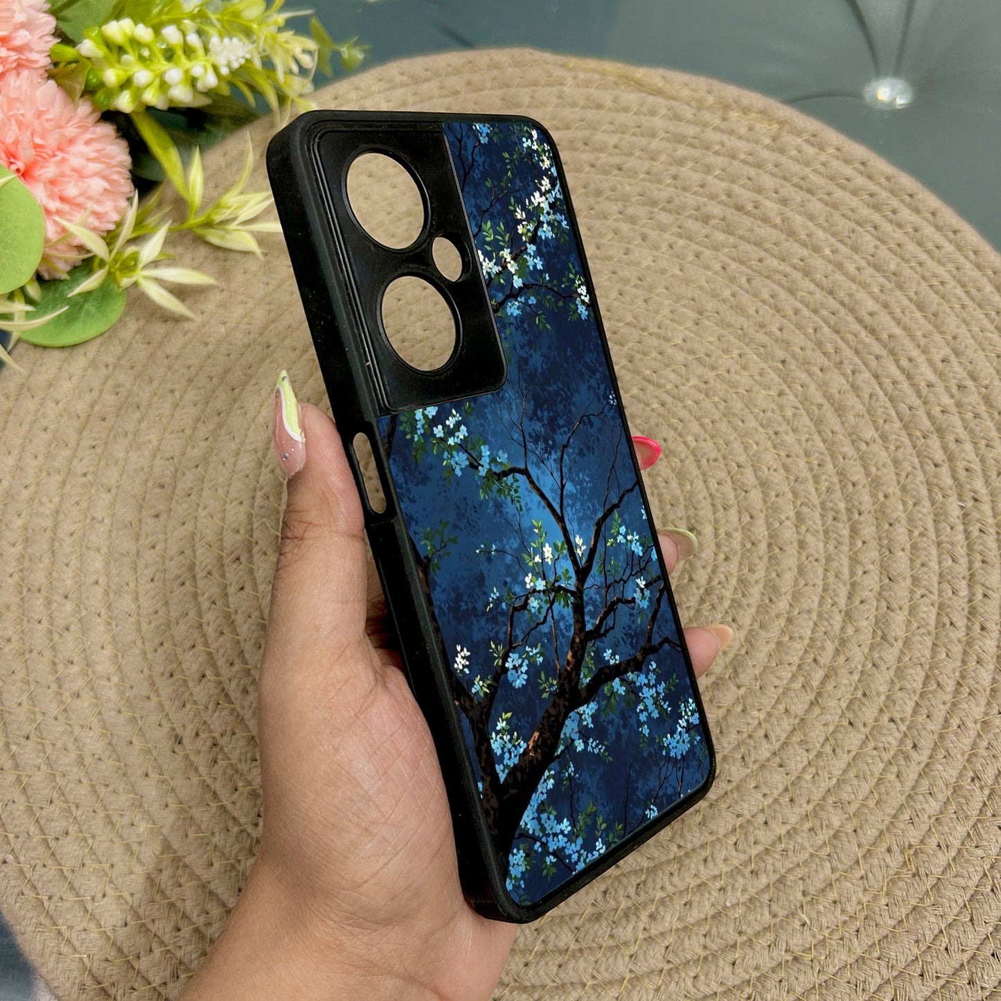 Starry Blossom Metal Back Case for Oneplus Nord CE 3 Lite (5G)