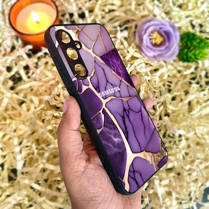 Violet Shatter Metal Back Case for Samsung Galaxy S23fe 5G