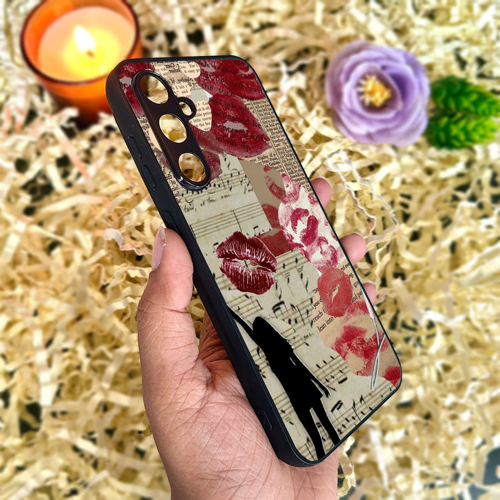 Vintage Collage Metal Back Case for Samsung Galaxy S23fe 5G