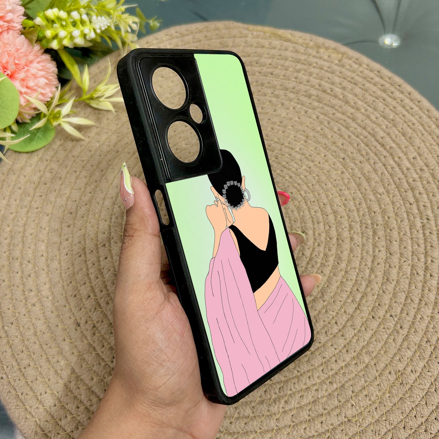 Saree Chic Metal Back Case for Oneplus Nord CE 3 Lite (5G)