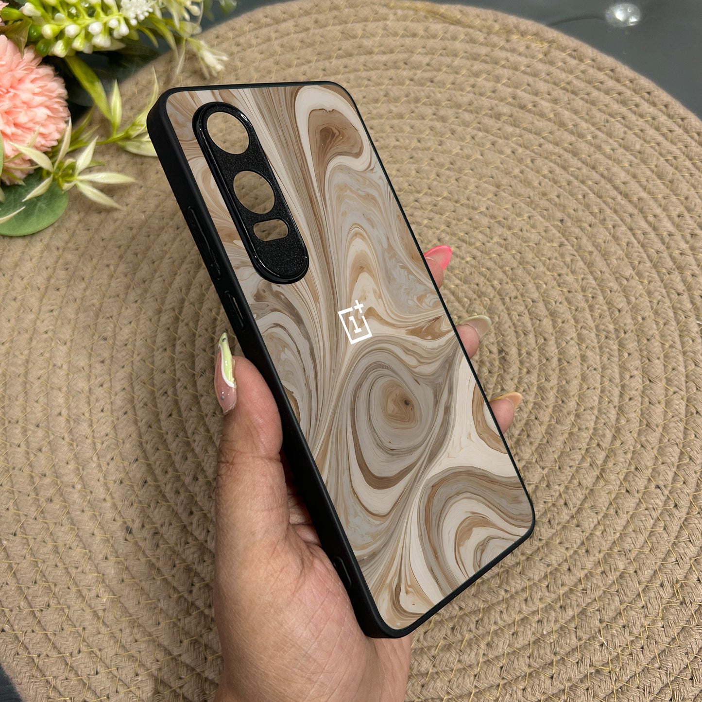 SandStorm Glossy Metal Back Case for Oneplus Nord CE 4 Lite (5G)