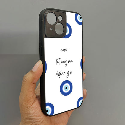 Eye Guard Metal Back Case for Apple Iphone 15